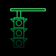 Poster - traffic light nolan icon. simple thin line, outline vector of motor sports icons for ui and ux, webs