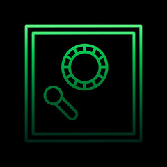 Poster - safe nolan icon. Simple thin line, outline vector of online shopping icons for ui and ux, website or mobile application