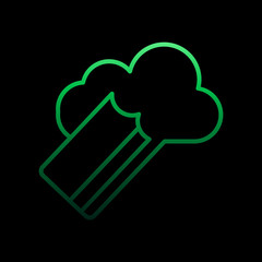 Aufkleber - card storage nolan icon. Simple thin line, outline vector of online shopping icons for ui and ux, website or mobile application