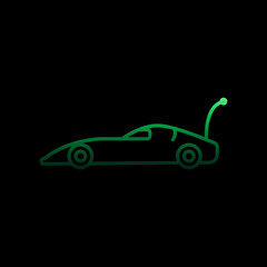 Poster - car with remote control line nolan icon. Simple thin line, outline vector of toys icons for ui and ux, website or mobile application