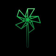 Poster - fan line nolan icon. Simple thin line, outline vector of toys icons for ui and ux, website or mobile application