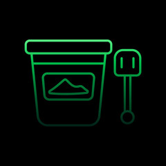 Poster - bucket and spatula line nolan icon. Simple thin line, outline vector of toys icons for ui and ux, website or mobile application