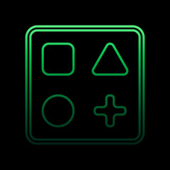 Poster - cognitive box line nolan icon. Simple thin line, outline vector of toys icons for ui and ux, website or mobile application