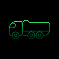 Poster - children truck line nolan icon. Simple thin line, outline vector of toys icons for ui and ux, website or mobile application