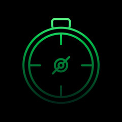 Poster - compass line nolan icon. Simple thin line, outline vector of camping icons for ui and ux, website or mobile application