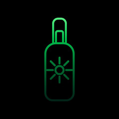 Poster - sunblock line nolan icon. Simple thin line, outline vector of camping icons for ui and ux, website or mobile application