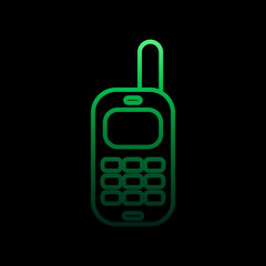 Poster - phone line nolan icon. Simple thin line, outline vector of camping icons for ui and ux, website or mobile application