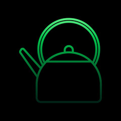 Poster - kettle line nolan icon. Simple thin line, outline vector of camping icons for ui and ux, website or mobile application