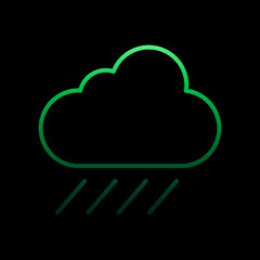 Poster - rain line nolan icon. Simple thin line, outline vector of camping icons for ui and ux, website or mobile application