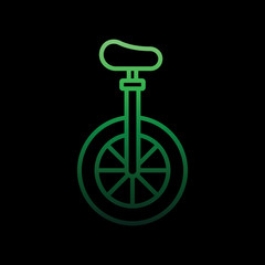 Poster - monocycle, bicycle nolan icon. Simple thin line, outline vector of Carnival and amusement icons for ui and ux, website or mobile application
