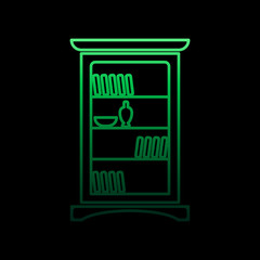 Poster - sideboard nolan icon. Simple thin line, outline vector of Furniture icons for ui and ux, website or mobile application