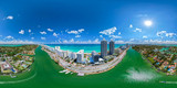 Fototapeta  - Intracoastal - Miami Beach 360 aerial panorama