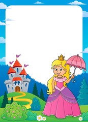 Poster - Princess with umbrella theme frame 1