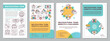 © IMG visuals icons - Multicultural team brochure template. Benefit and challenge. Flyer, booklet, leaflet print, cover design with linear icons. Vector layouts for magazines, annual reports, advertising posters