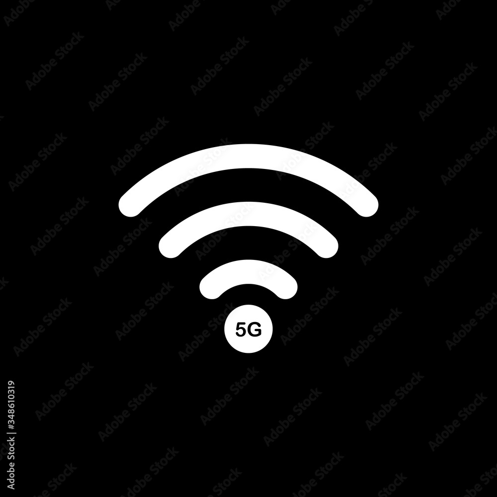 Vector technology icon network sign 5G. Illustration 5g internet symbol ...