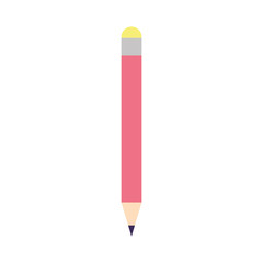 Poster - school pencil supply isolated icon design