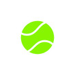 © Serhiy - Green tennis ball icon, on the white background.