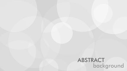 Fototapete - Abstract background with gray circle. White and grey abstract modern transparency circle presentation background. Vector circles template vector design. Object web design. Round shape. Minimal poster.
