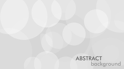 Fototapete - Abstract background with gray circle. White and grey abstract modern transparency circle presentation background. Vector circles template vector design. Object web design. Round shape. Minimal poster.