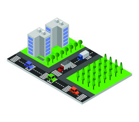 Poster - isometric city