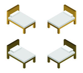 Sticker - isometric bed