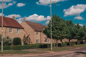 Wall Mural - View at new modern English Estate.