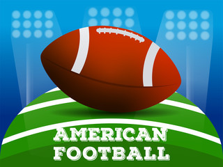 Sticker - American football poster