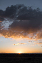 Wall Mural - Sunset view in Albuquerque, New Mexico. 