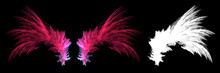 Mystical Abstract Red Dragon Wings