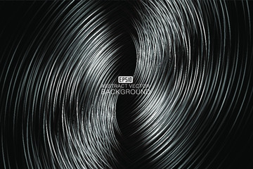 Poster - Textured black and white gray gradient abstract lines texture background.
