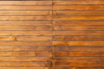 Wall Mural - Wood floor background. Wooden flooring outdoors, natural color, top view