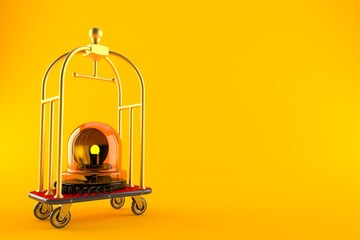 Sticker - Emergency siren with hotel luggage cart