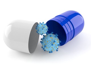 Sticker - Virus inside pill