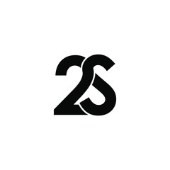 2s letter original monogram logo design