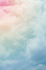 Wall Mural - cloud background with a pastel colour