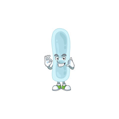 Sticker - cartoon picture of klebsiella pneumoniae make a call gesture