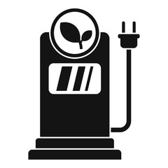 Poster - Eco electrical refueling icon. Simple illustration of eco electrical refueling vector icon for web design isolated on white background