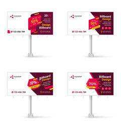 Wall Mural - collection of banner design, creative set of billboard design for street advertising, modern graphic