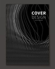 Aufkleber - minimal ultra thin line bubble fluid geometry covers design. geometric minimalistic fractal foam. co