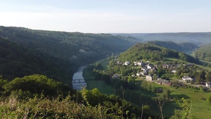 Wall Mural - Belgique Wallonie Semois Ardenne Frahan Rochehaut riviere