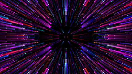 Wall Mural - Star Burst Warp Space StarField galaxy universe cosmic background