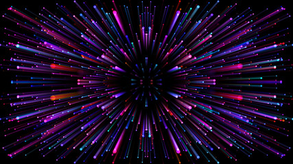 Wall Mural - Star Burst Warp Space StarField galaxy universe cosmic background