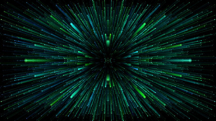 Wall Mural - Star Burst Warp Space StarField galaxy universe cosmic background