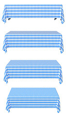 Wall Mural - Oktoberfest rectangular tablecloth front view set