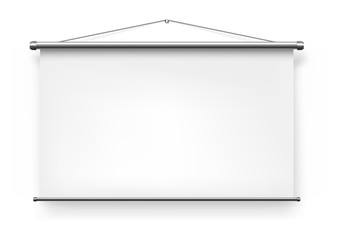Screen projector or white slide board display