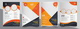 Fototapeta  - Brochure design, cover modern layout, annual report, poster, flyer in A4 with colorful triangles