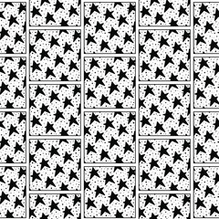 Canvas Print - Vector doodle tile pattern.