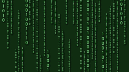 binary coding. abstract matrix background and programming concepts
