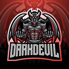 Canvas Print - Dark devil esport mascot logo design