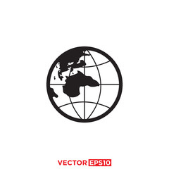 Wall Mural - Globe Icon Design Vector Illustration